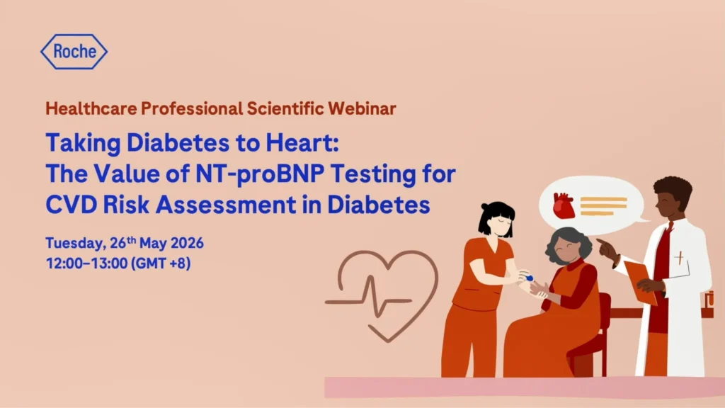 Join our expert-led educational webinar, “Taking Diabetes to Heart: The Value of NT-proBNP Testing for CVD Risk Assessment in Diabetes,” to explore the evolving role of NT-proBNP as a powerful tool for early CVD risk assessment.